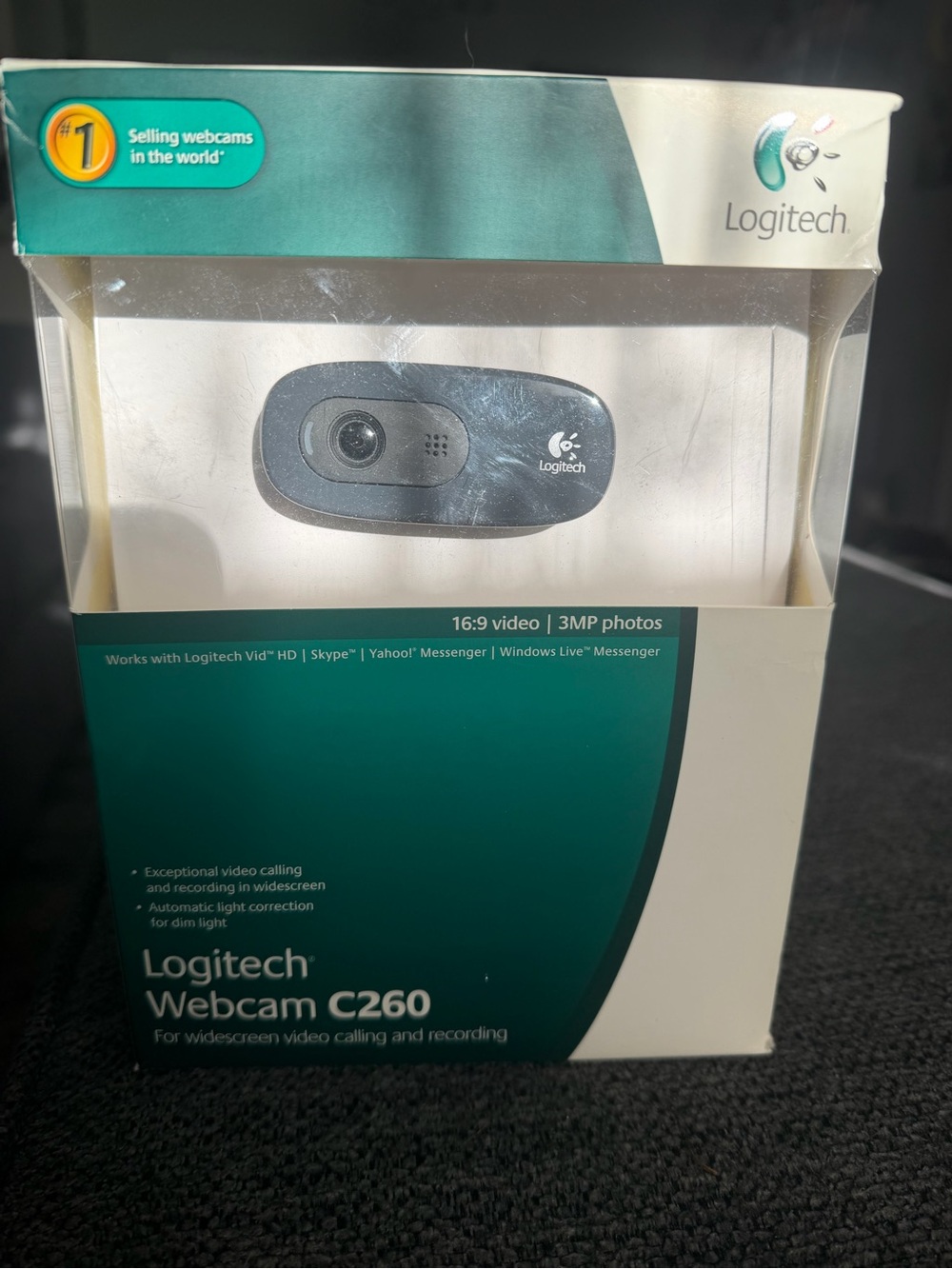 Logitech Webcam C260 Black with Silver Accents